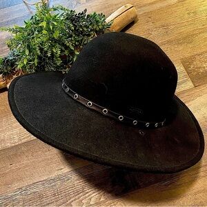 CHUCK 100% Wool Black Hat, Size L/XL